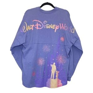 Walt Disney World Spirit Jersey Size Small Rare Parks 50th Anniversary Glitter